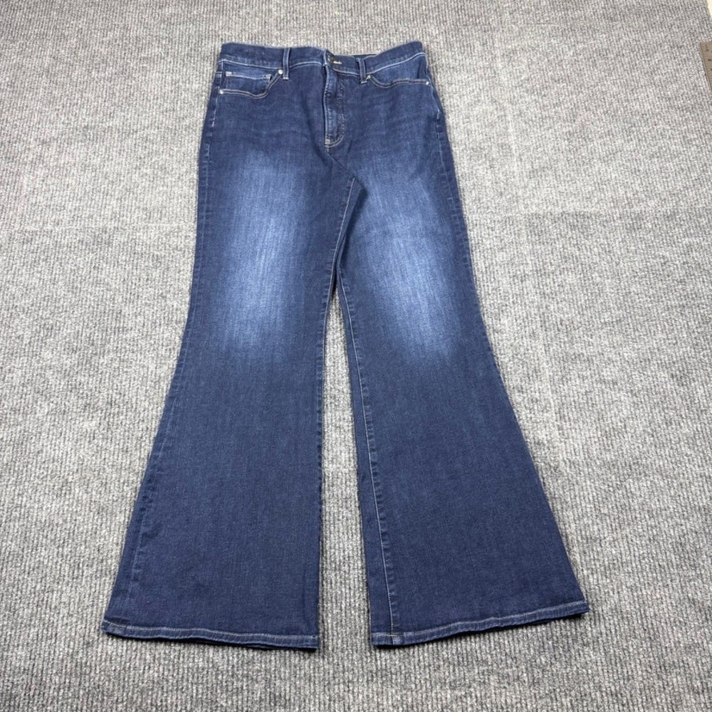 Express 70s Flare High Rise Hyper Stretch Jeans Blue 14R 007153177
